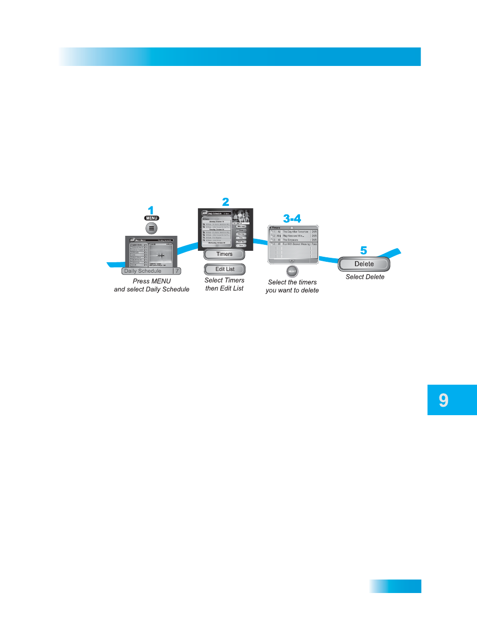 Eleting, Imer | Dish Network SoloDVR ViP 612 User Manual | Page 64 / 135