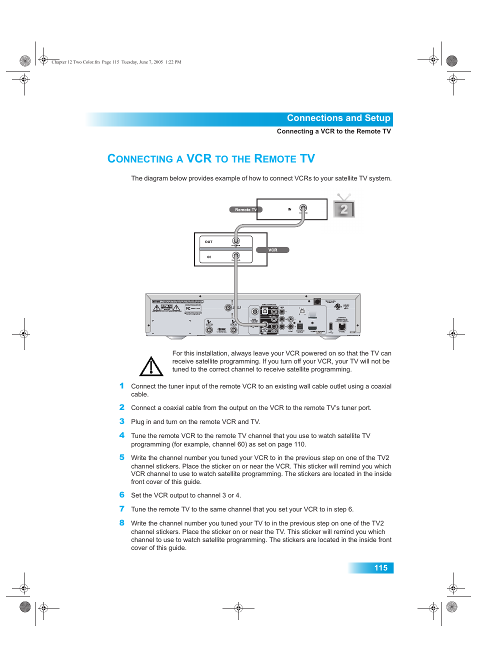 Onnecting, Emote | Dish Network 942 User Manual | Page 122 / 162