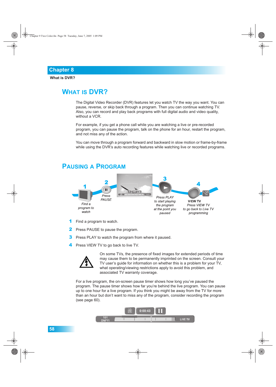 Ausing, Rogram | Dish Network 942 User Manual | Page 65 / 162