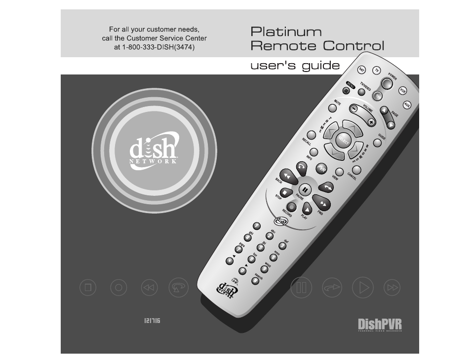 Dish Network Platinum DishPVR 501 User Manual | 40 pages