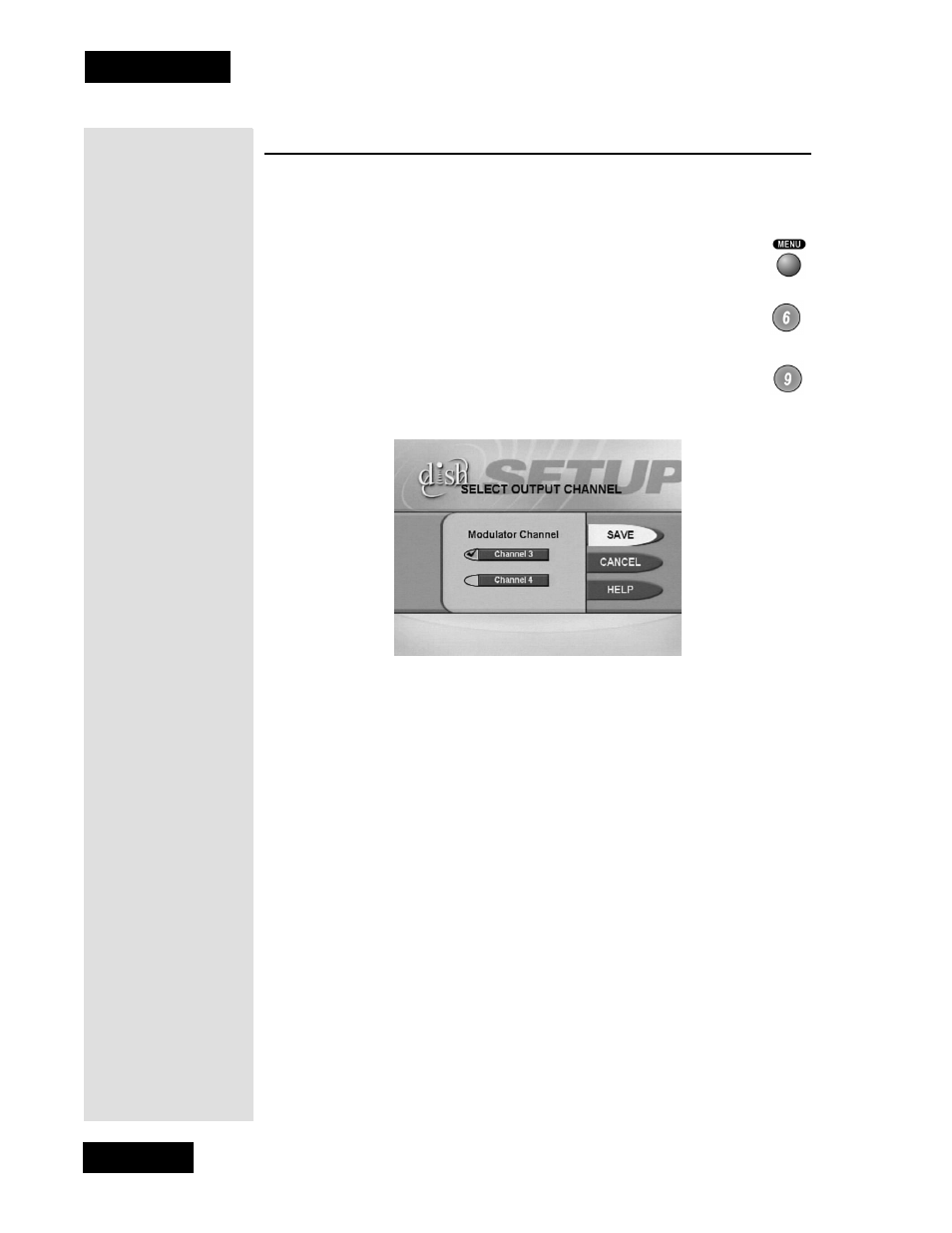Setting up the receiver for channel 3 or 4 | Dish Network Solo 111 User Manual | Page 52 / 104