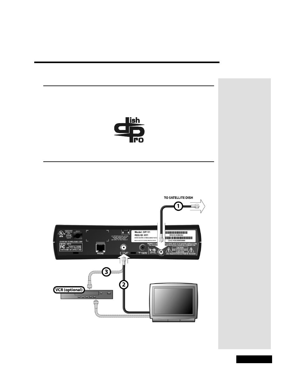 Chapter4, Installation instructions, Chapter 4 | Dish Network Solo 111 User Manual | Page 53 / 104
