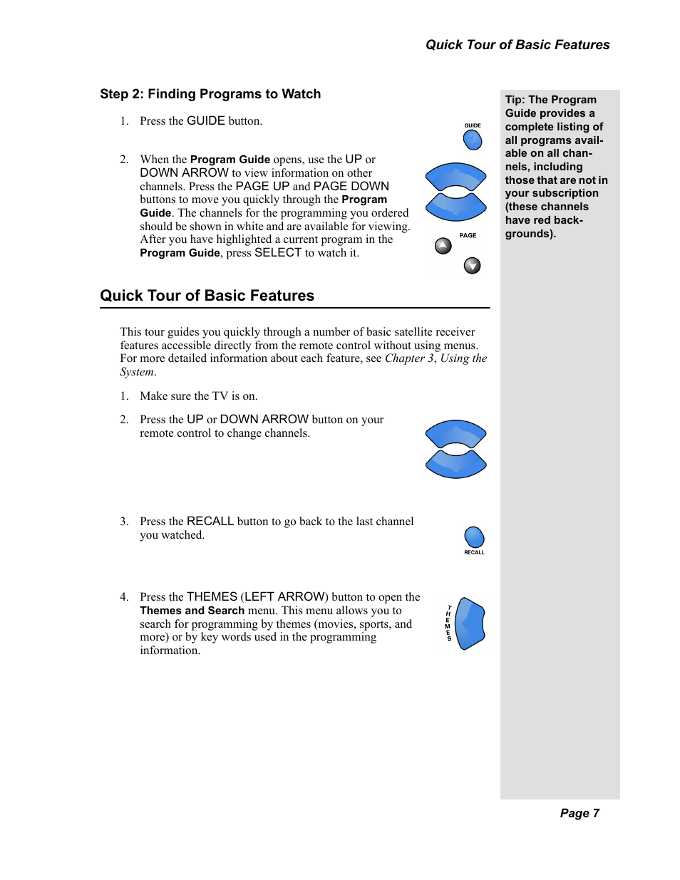 Quick tour of basic features | Dish Network DuoDVR 625 User Manual | Page 12 / 179