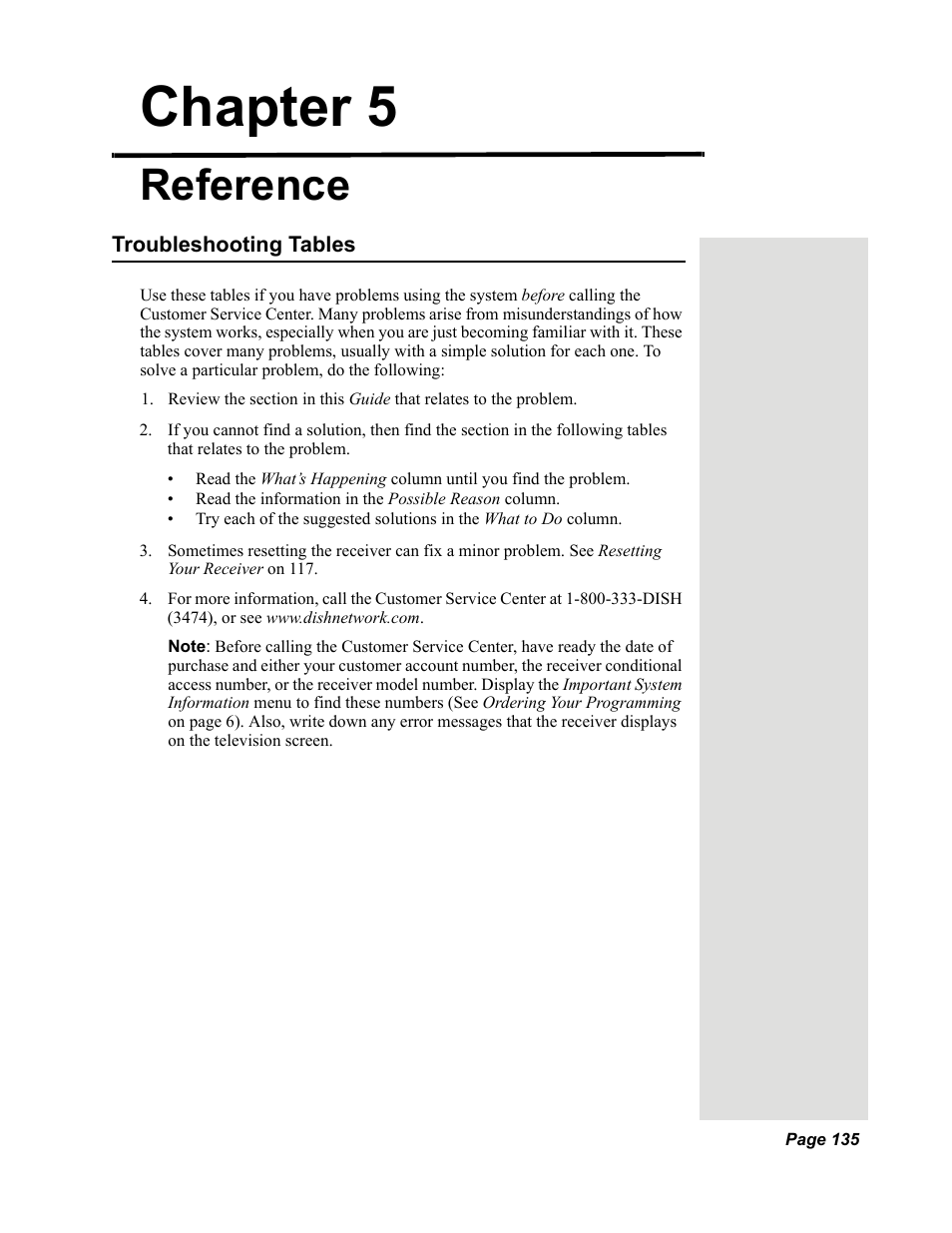 Chapter5, Chapter 5 - reference, Chapter 5 | Reference | Dish Network DuoDVR 625 User Manual | Page 140 / 179