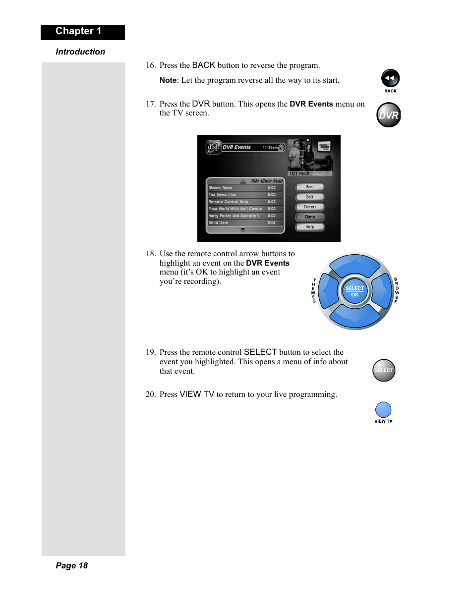 Dish Network DuoDVR 625 User Manual | Page 23 / 179