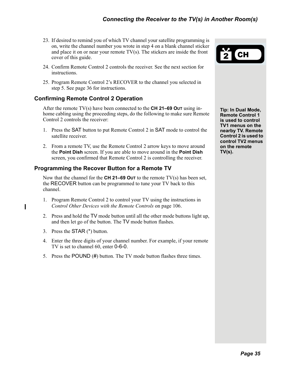 Dish Network DuoDVR 625 User Manual | Page 40 / 179