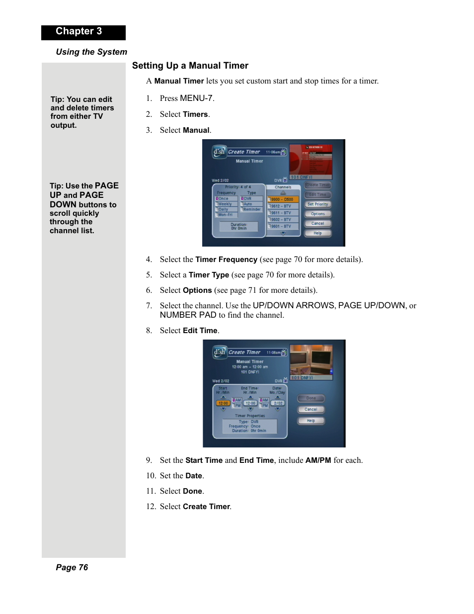 Chapter 3 | Dish Network DuoDVR 625 User Manual | Page 81 / 179