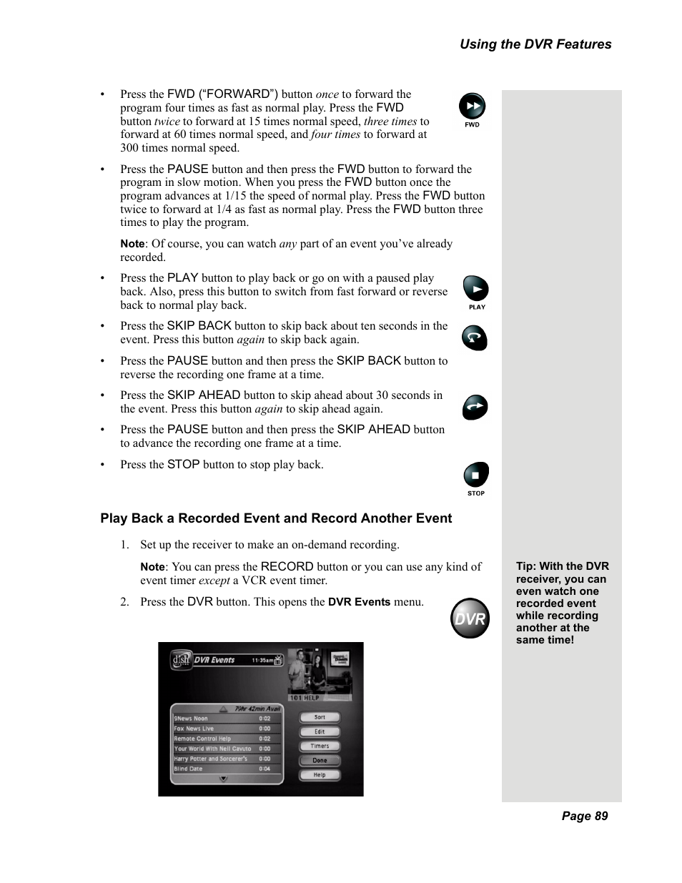 Dish Network DuoDVR 625 User Manual | Page 94 / 179