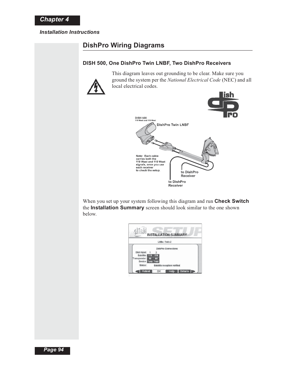Dishpro wiring diagrams | Dish Network 112182 User Manual | Page 100 / 148