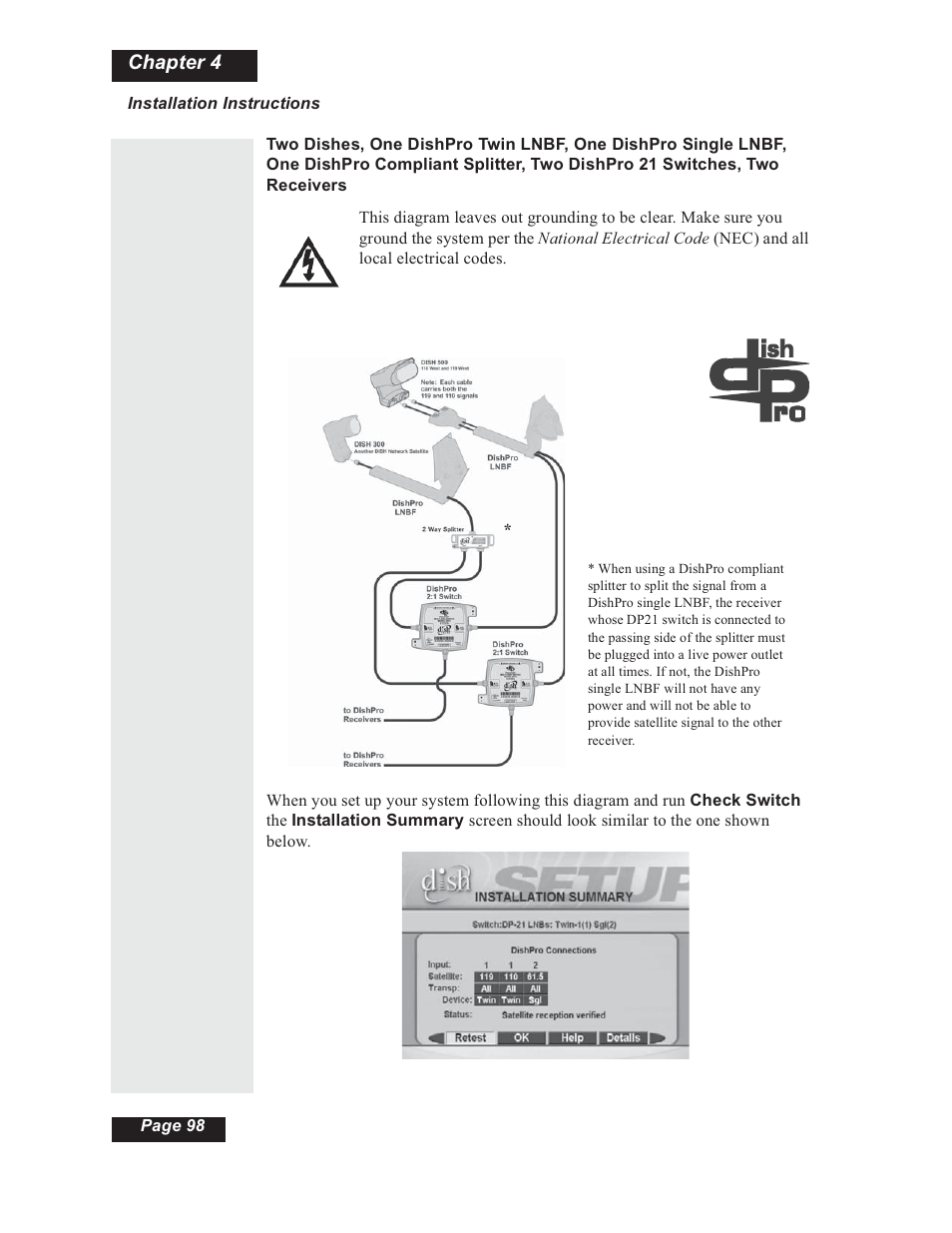Chapter 4 | Dish Network 112182 User Manual | Page 104 / 148