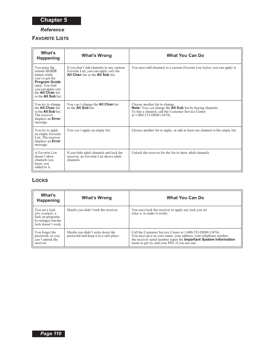 Chapter 5 | Dish Network 112182 User Manual | Page 116 / 148