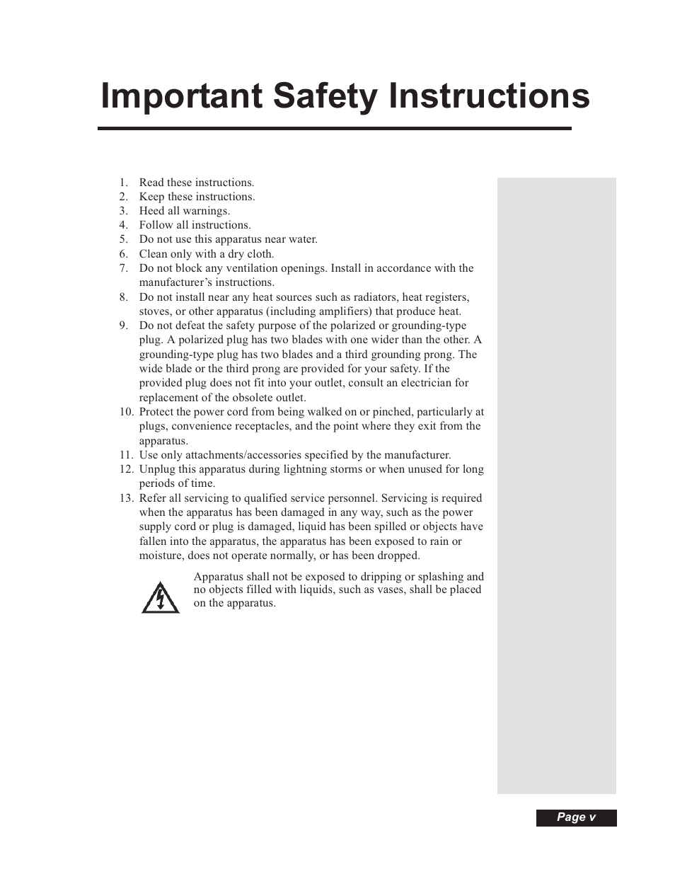 Important safety instructions | Dish Network 112182 User Manual | Page 5 / 148