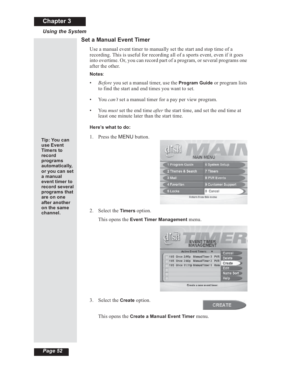 Chapter 3 | Dish Network 112182 User Manual | Page 58 / 148