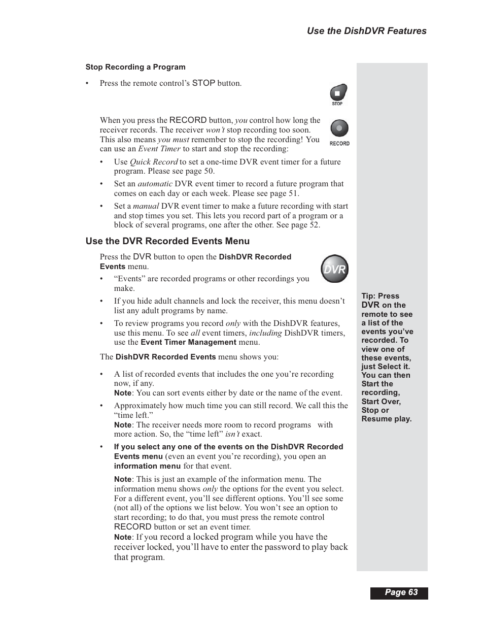 Dish Network 112182 User Manual | Page 69 / 148