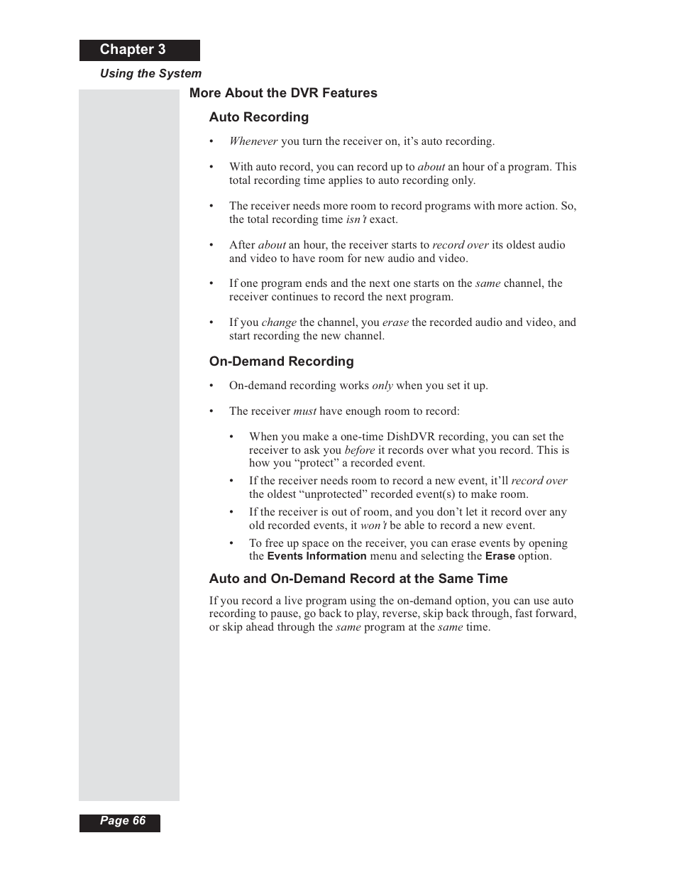 Chapter 3 | Dish Network 112182 User Manual | Page 72 / 148