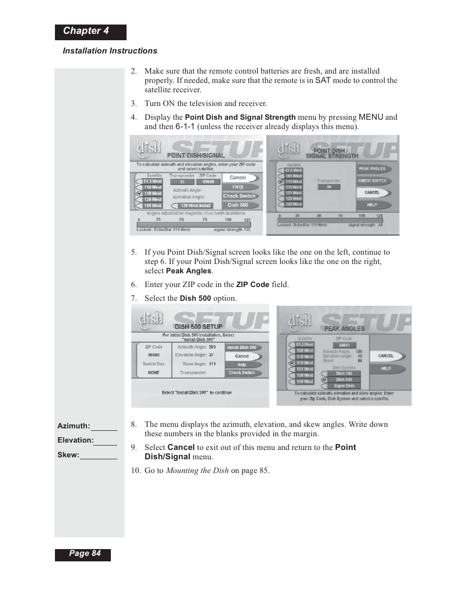 Chapter 4 | Dish Network 112182 User Manual | Page 90 / 148