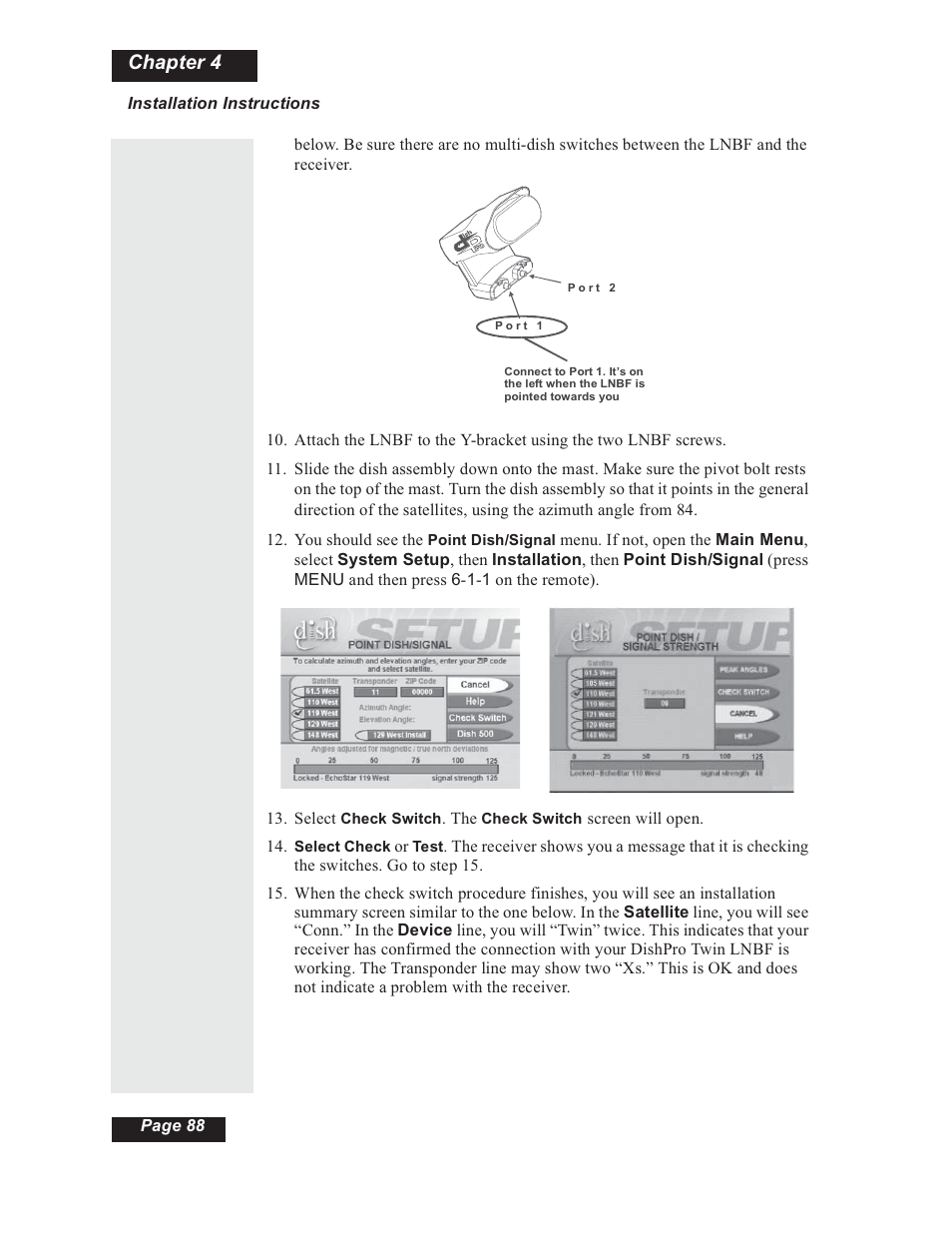 Chapter 4 | Dish Network 112182 User Manual | Page 94 / 148