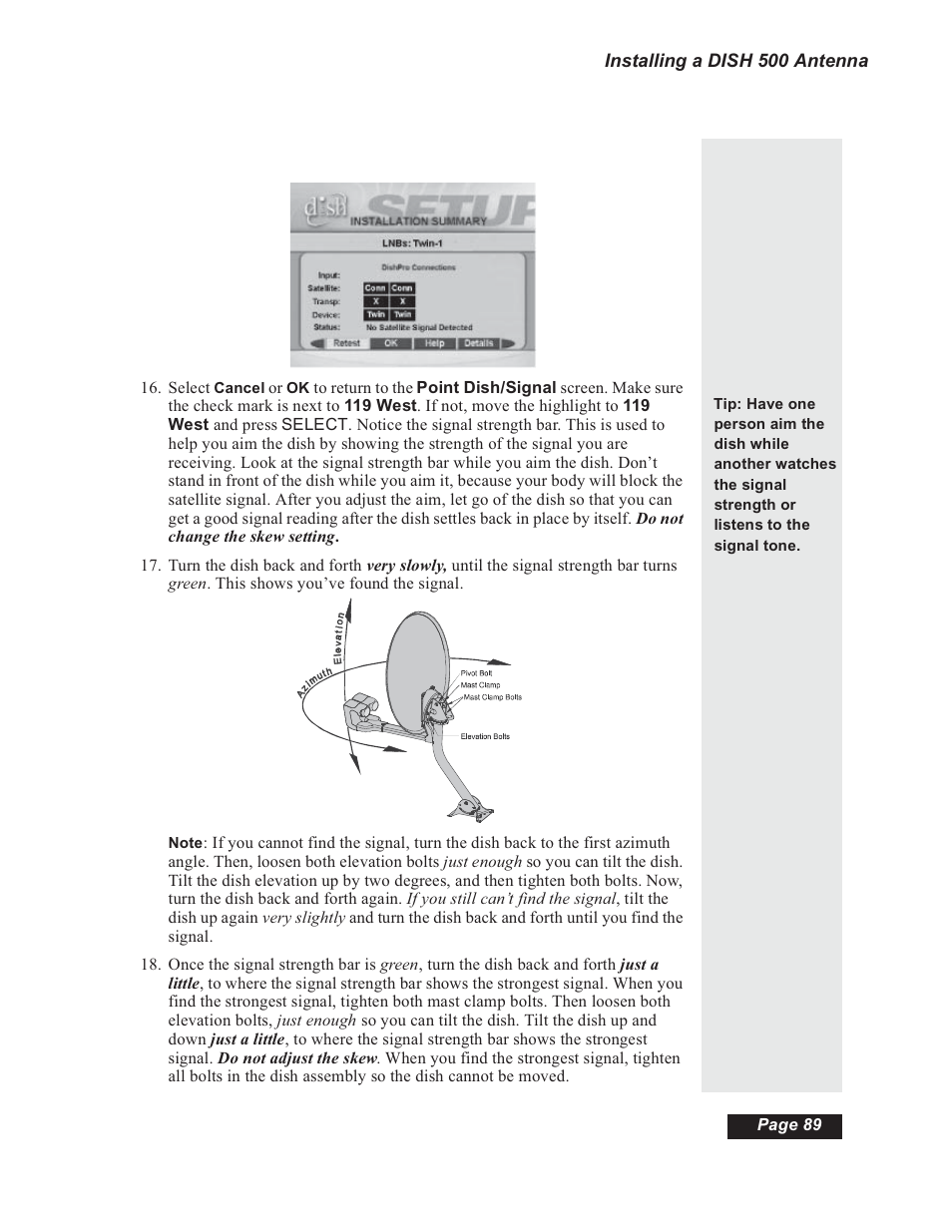 Dish Network 112182 User Manual | Page 95 / 148