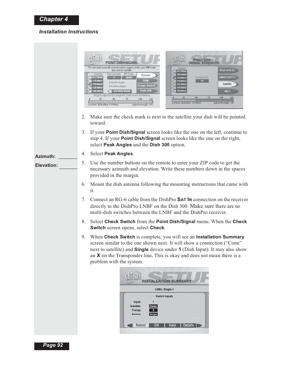 Chapter 4 | Dish Network 112182 User Manual | Page 98 / 148