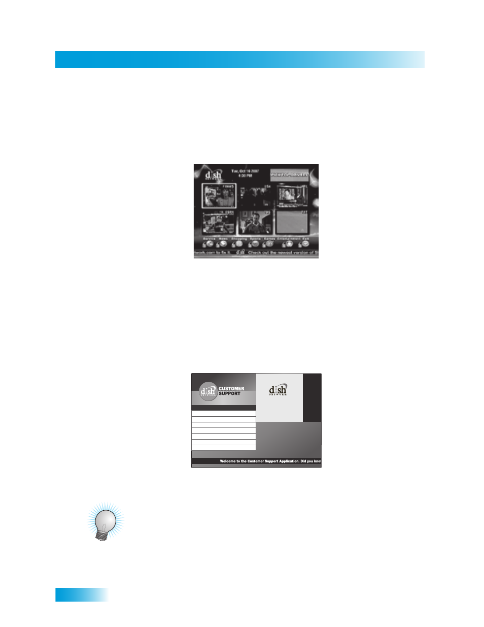 Home i, Nteractive, Ustomer | Upport, Chapter 7 | Dish Network Solo ViP 411 User Manual | Page 58 / 146