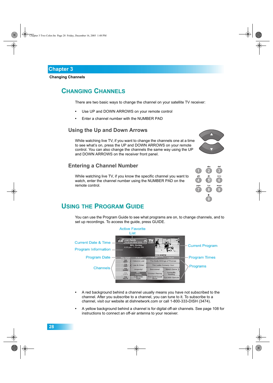 Hanging, Hannels, Sing | Rogram, Uide | Dish Network DuoDVR ViP 622 User Manual | Page 35 / 154