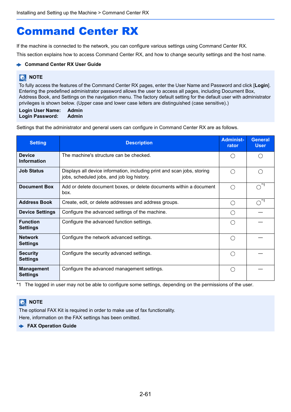 Command center rx, Command center rx -61 | Kyocera Taskalfa 3511i User Manual | Page 126 / 610