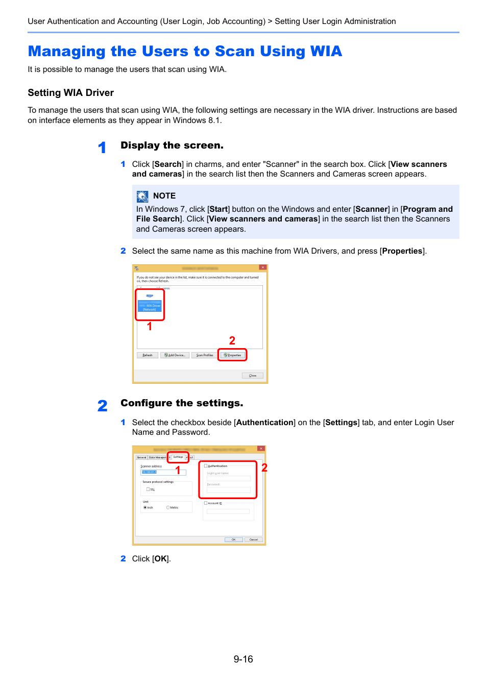 Managing the users to scan using wia, Managing the users to scan using wia -16, Managing the users to scan using | Wia -16 | Kyocera Taskalfa 3511i User Manual | Page 444 / 610