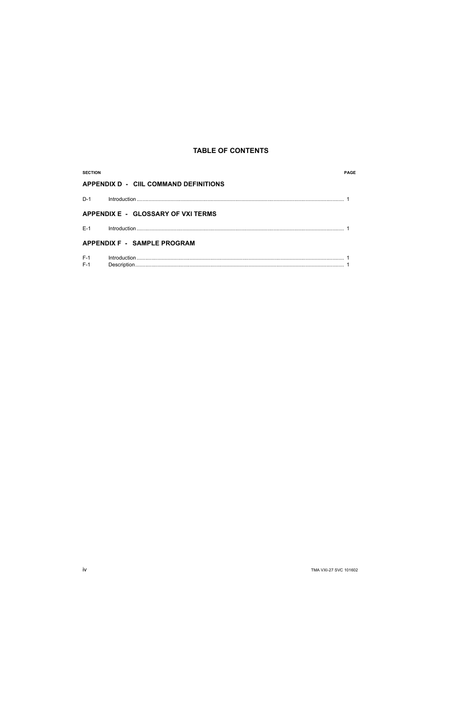 KEPCO TMA VXI-27 User Manual | Page 6 / 79