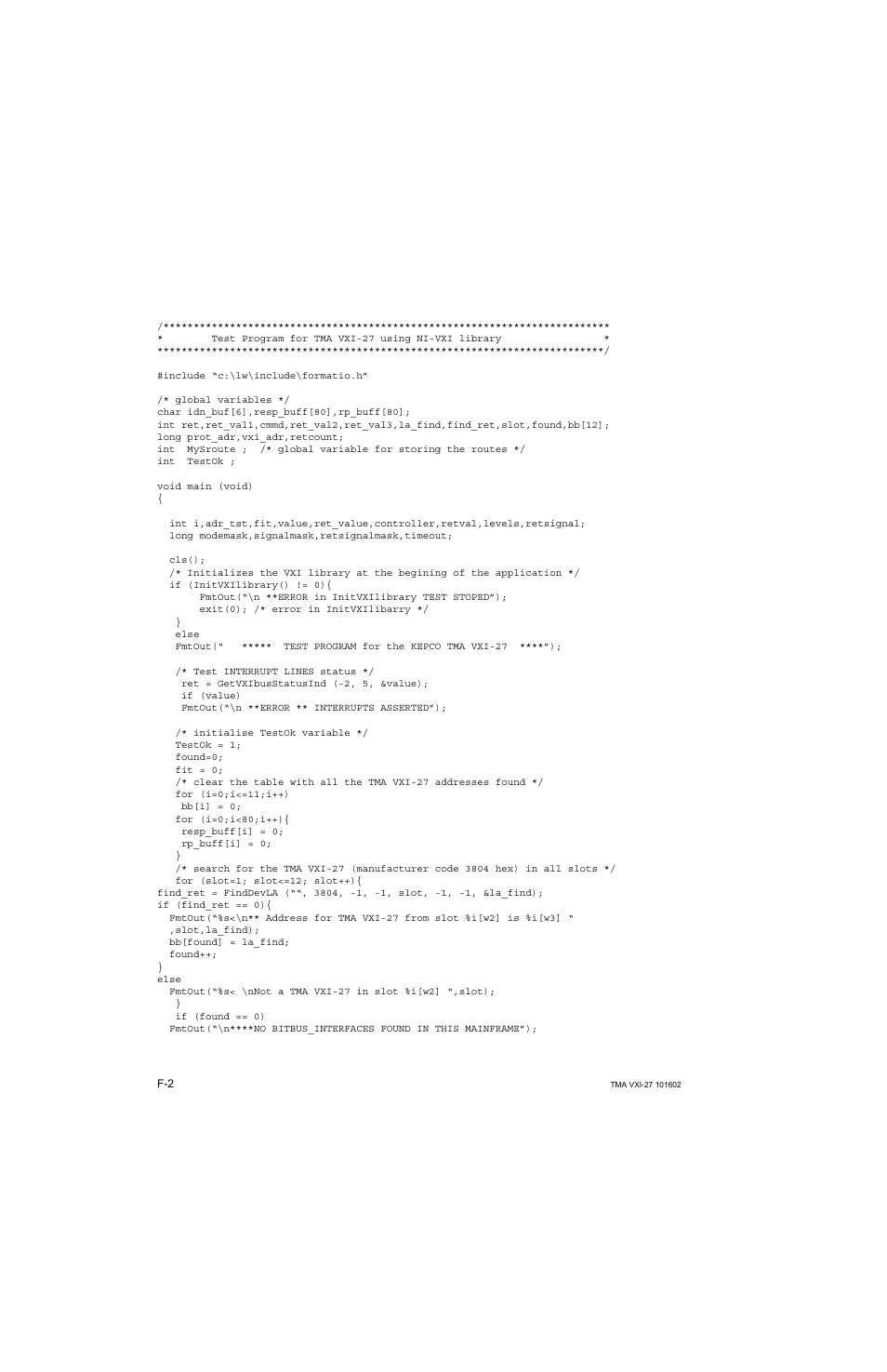 KEPCO TMA VXI-27 User Manual | Page 73 / 79