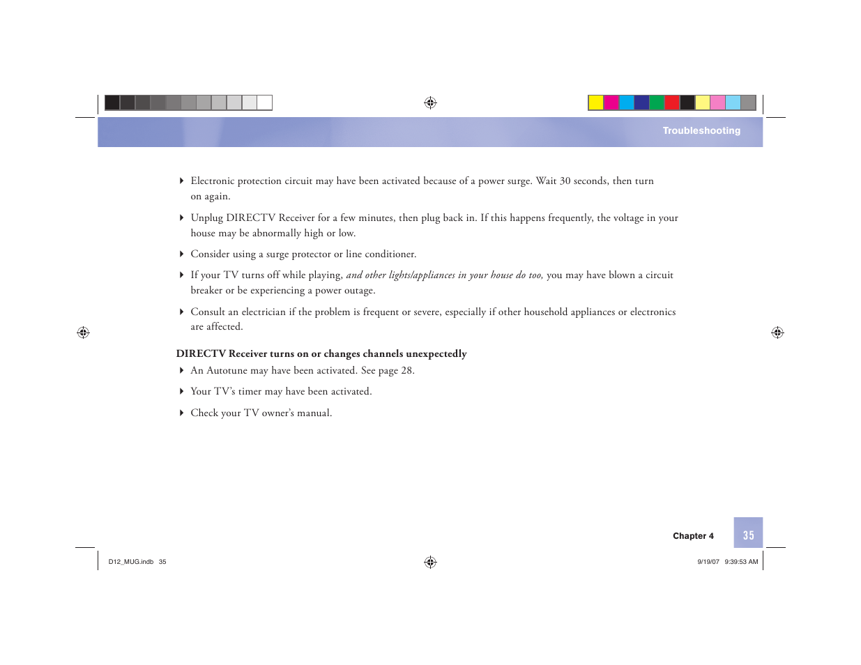 DirecTV D12 User Manual | Page 41 / 79