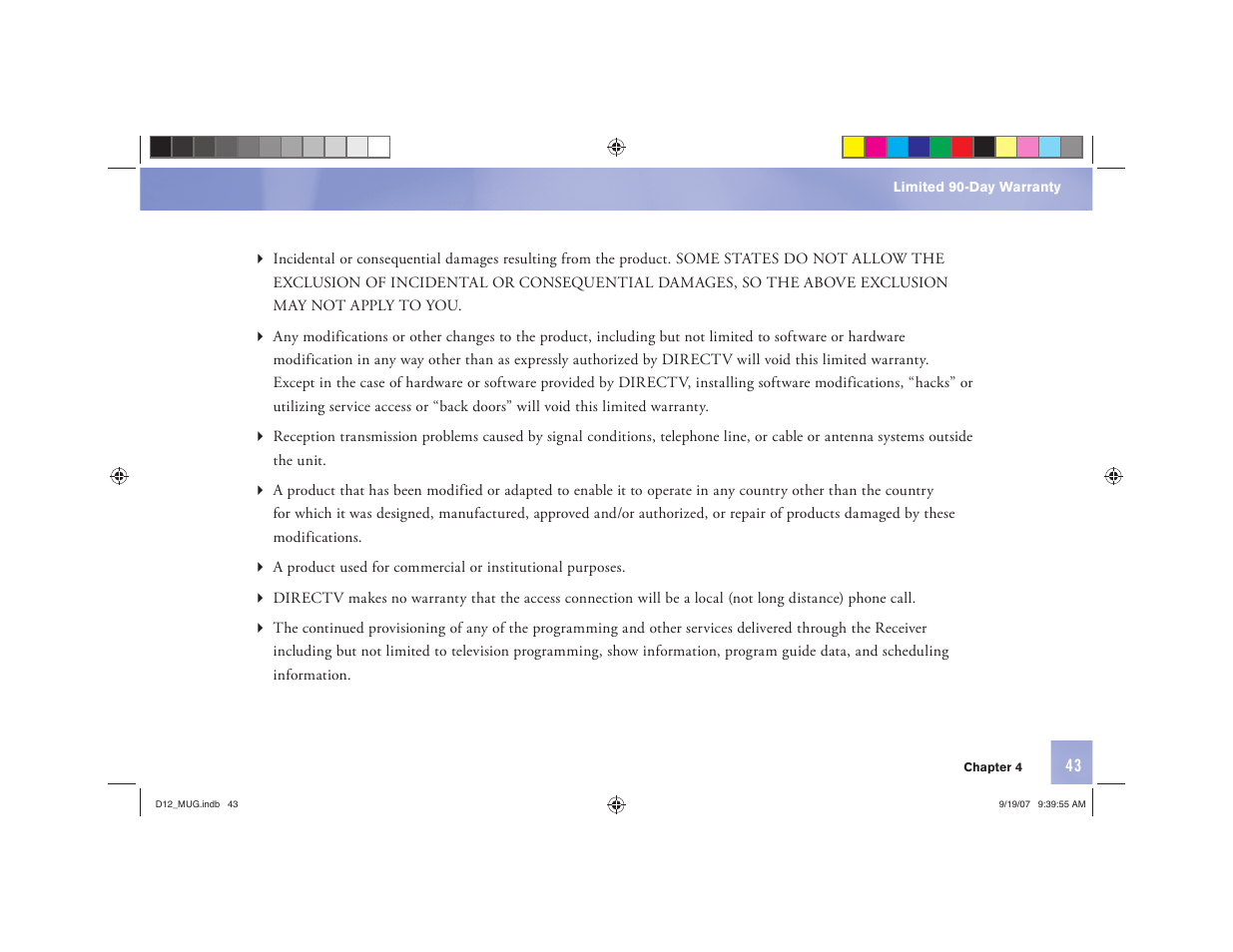 DirecTV D12 User Manual | Page 49 / 79