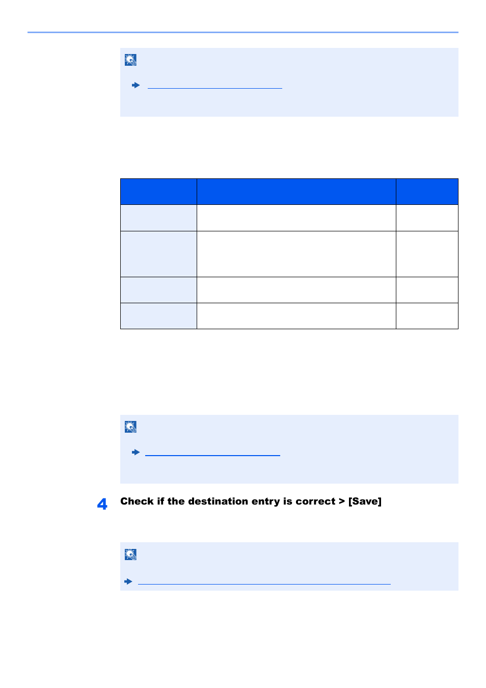 Check if the destination entry is correct > [save | Kyocera TASKalfa 2552ci User Manual | Page 177 / 682