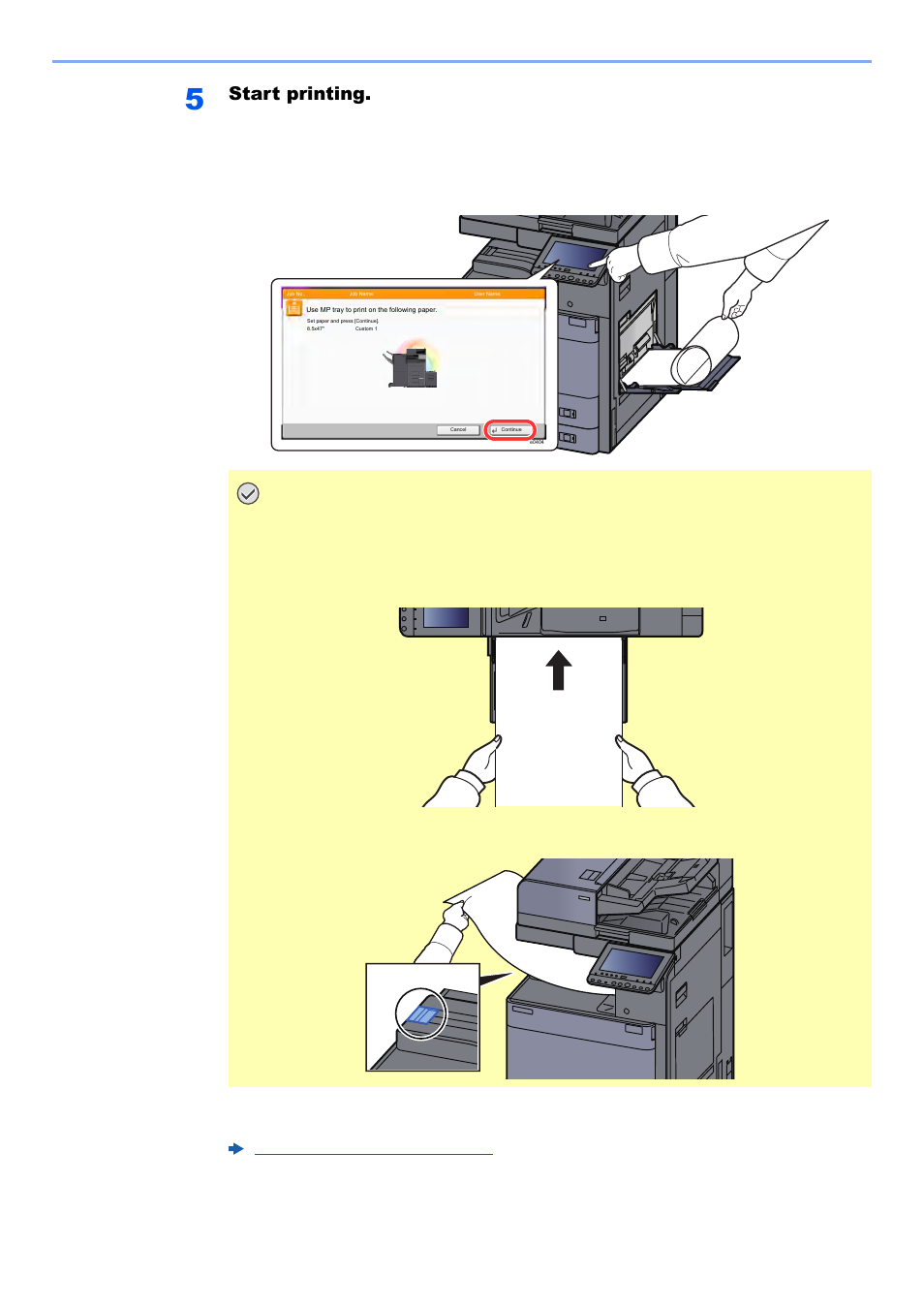 Start printing | Kyocera TASKalfa 2552ci User Manual | Page 193 / 682