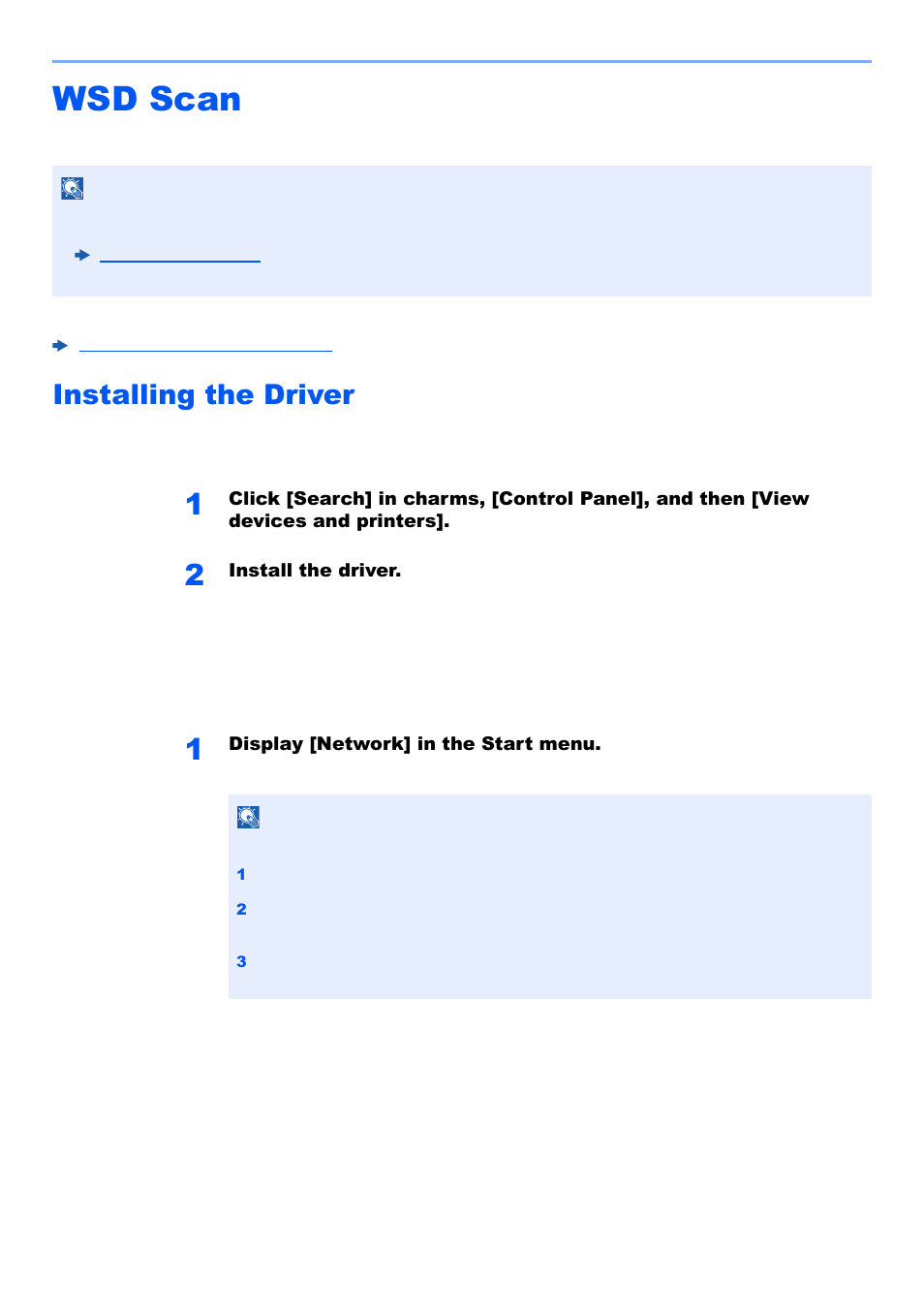 Wsd scan, Installing the driver, Wsd scan -33 | Installing the driver -33 | Kyocera TASKalfa 2552ci User Manual | Page 241 / 682