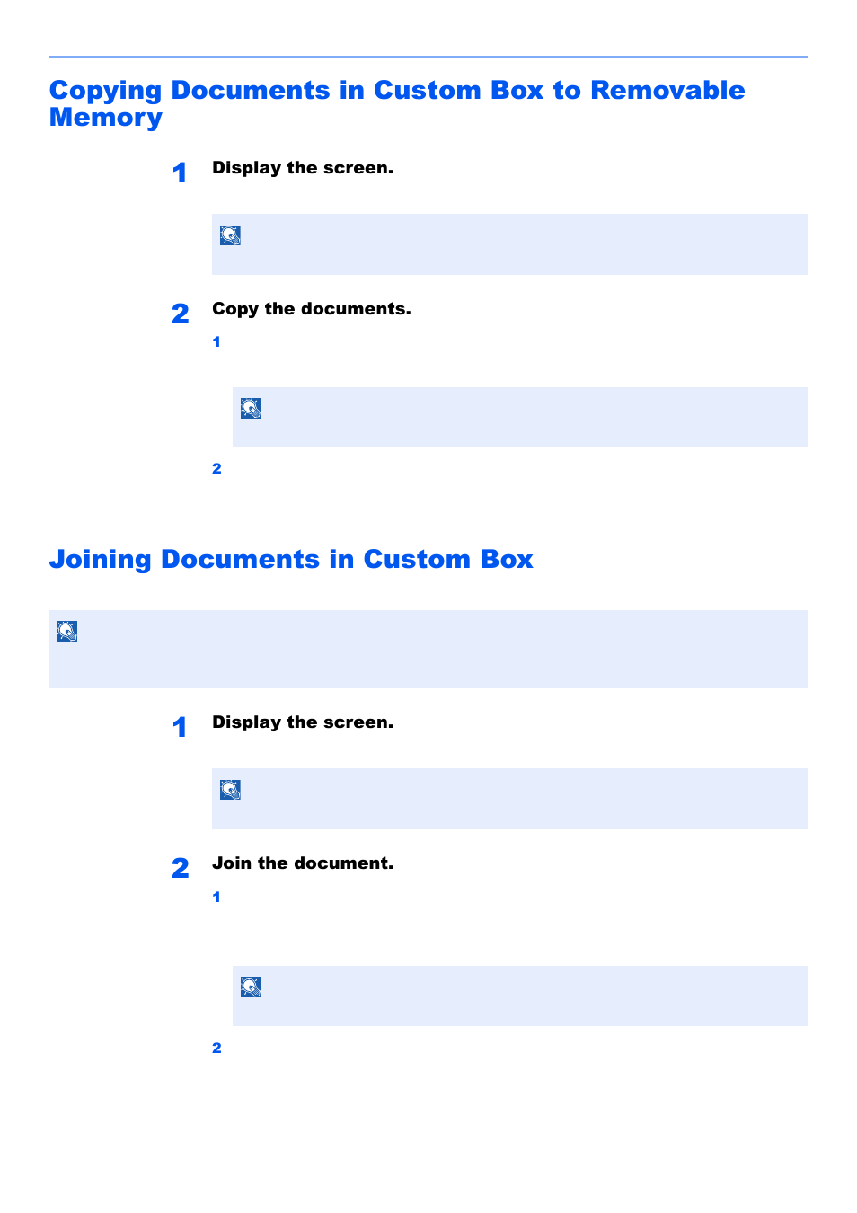 Joining documents in custom box | Kyocera TASKalfa 2552ci User Manual | Page 269 / 682