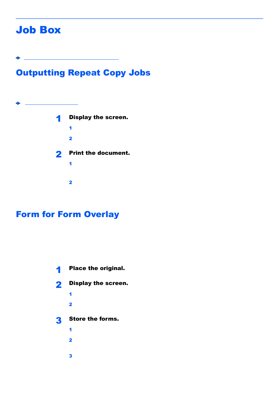 Job box, Outputting repeat copy jobs, Form for form overlay | Job box -63 | Kyocera TASKalfa 2552ci User Manual | Page 271 / 682