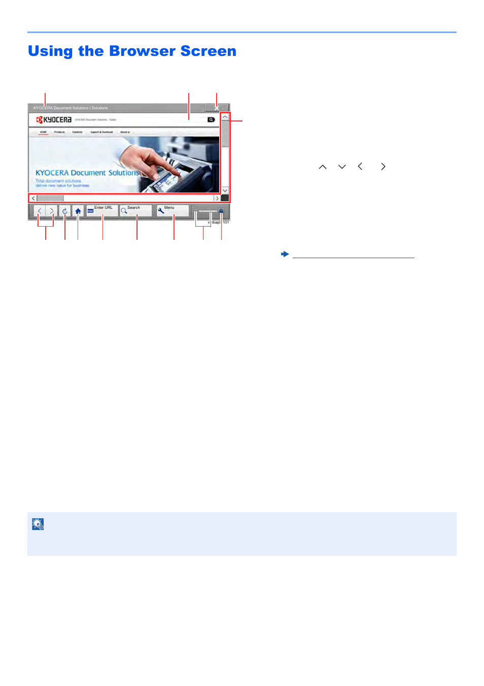 Using the browser screen, Using the browser screen -70 | Kyocera TASKalfa 2552ci User Manual | Page 278 / 682
