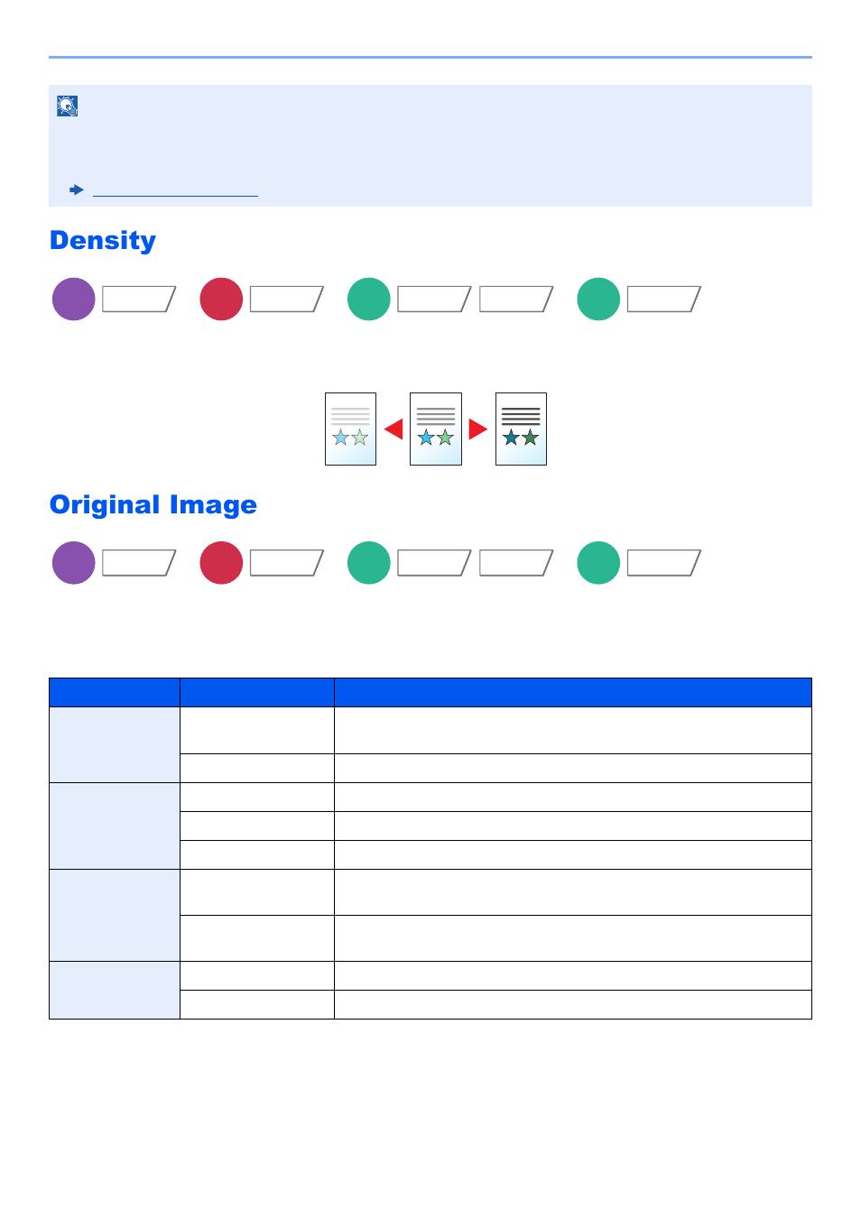 Density, Original image, Density -31 original image -31 | Adjust density, Select original image type for best results, Copying | Kyocera TASKalfa 2552ci User Manual | Page 311 / 682