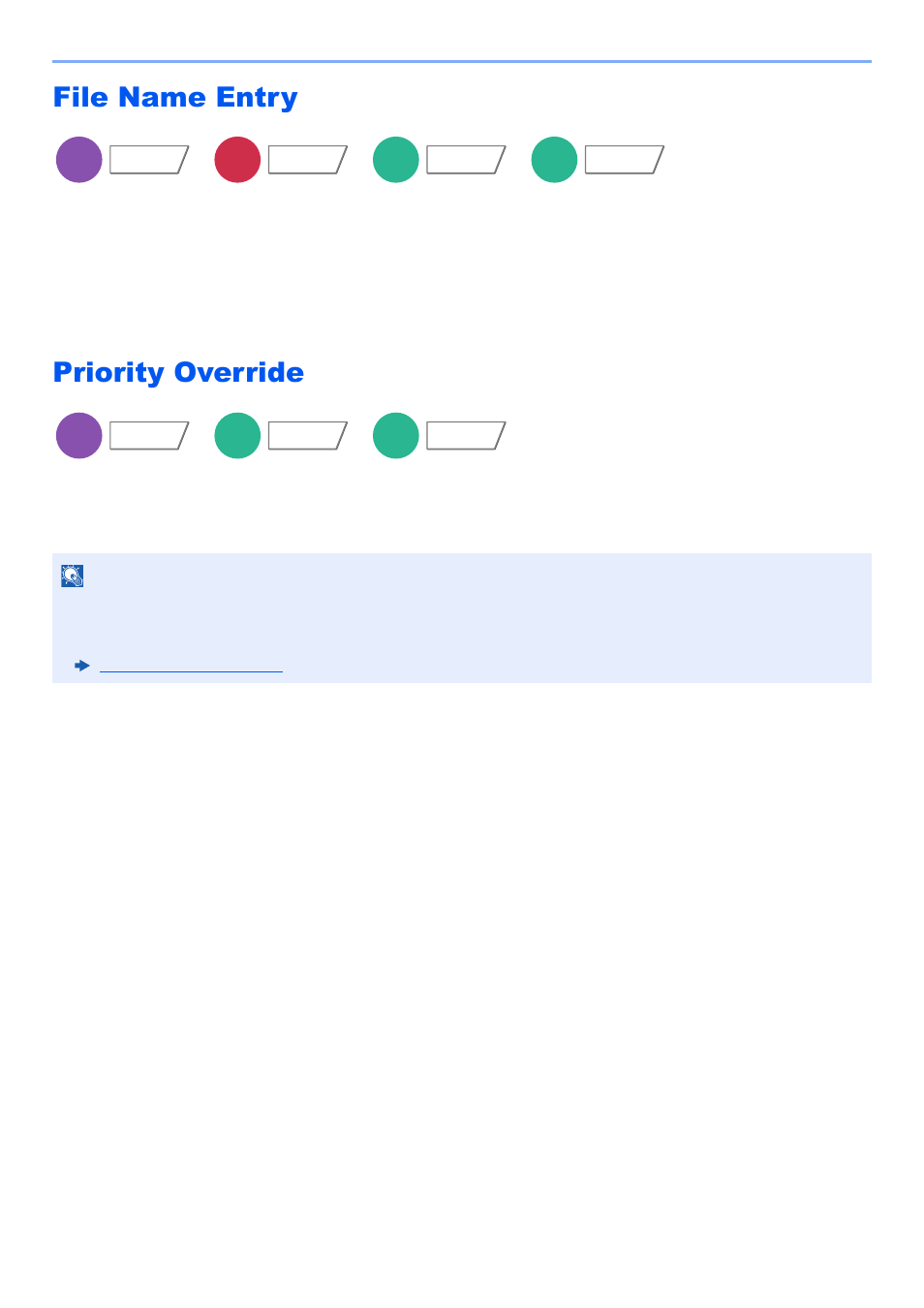 File name entry, Priority override, File name entry -71 priority override -71 | Name entry, Erride, Adds a file name | Kyocera TASKalfa 2552ci User Manual | Page 351 / 682