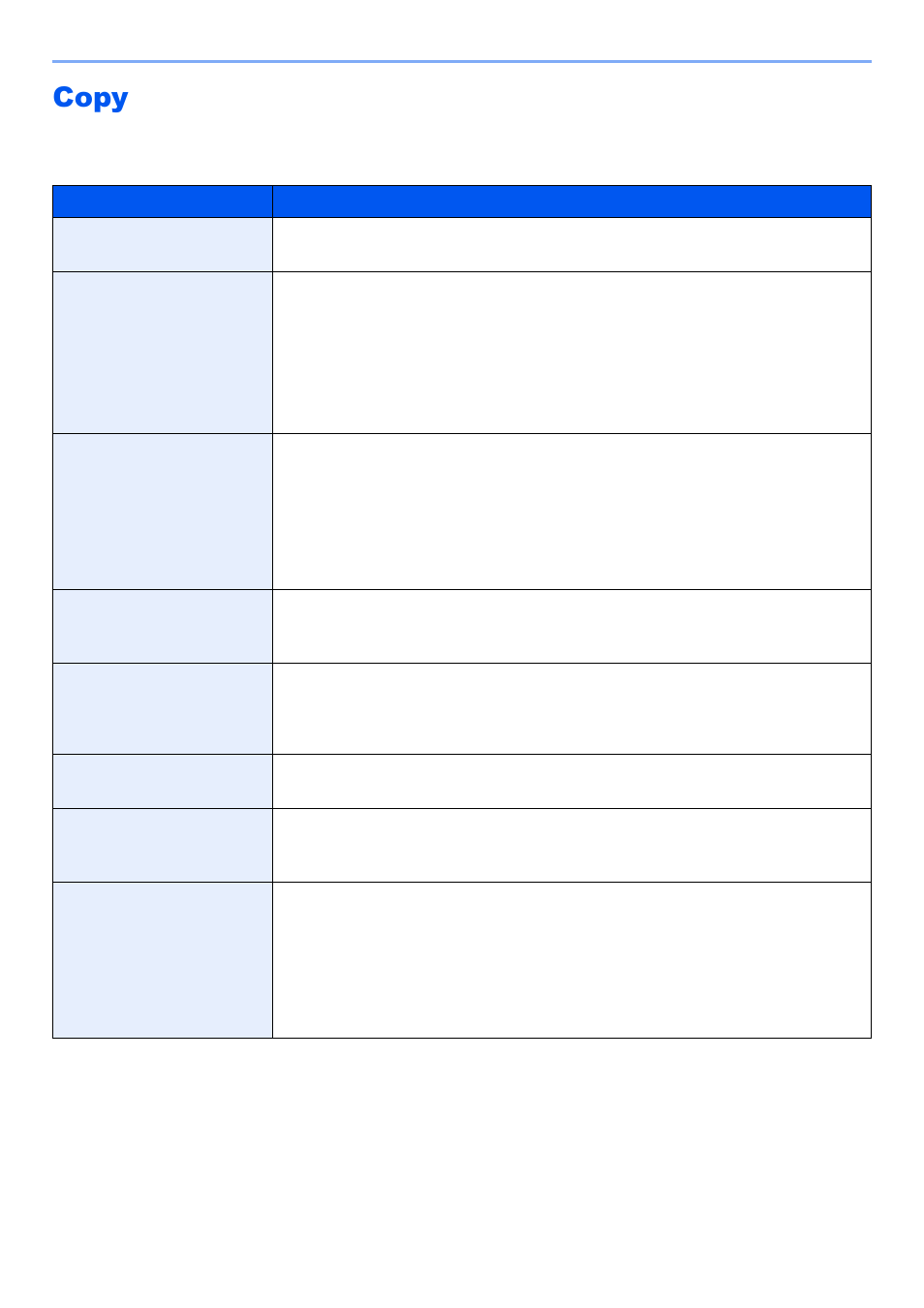 Copy, Copy -33, Priority | Paper size for small original, Configures settings for copying functions | Kyocera TASKalfa 2552ci User Manual | Page 412 / 682