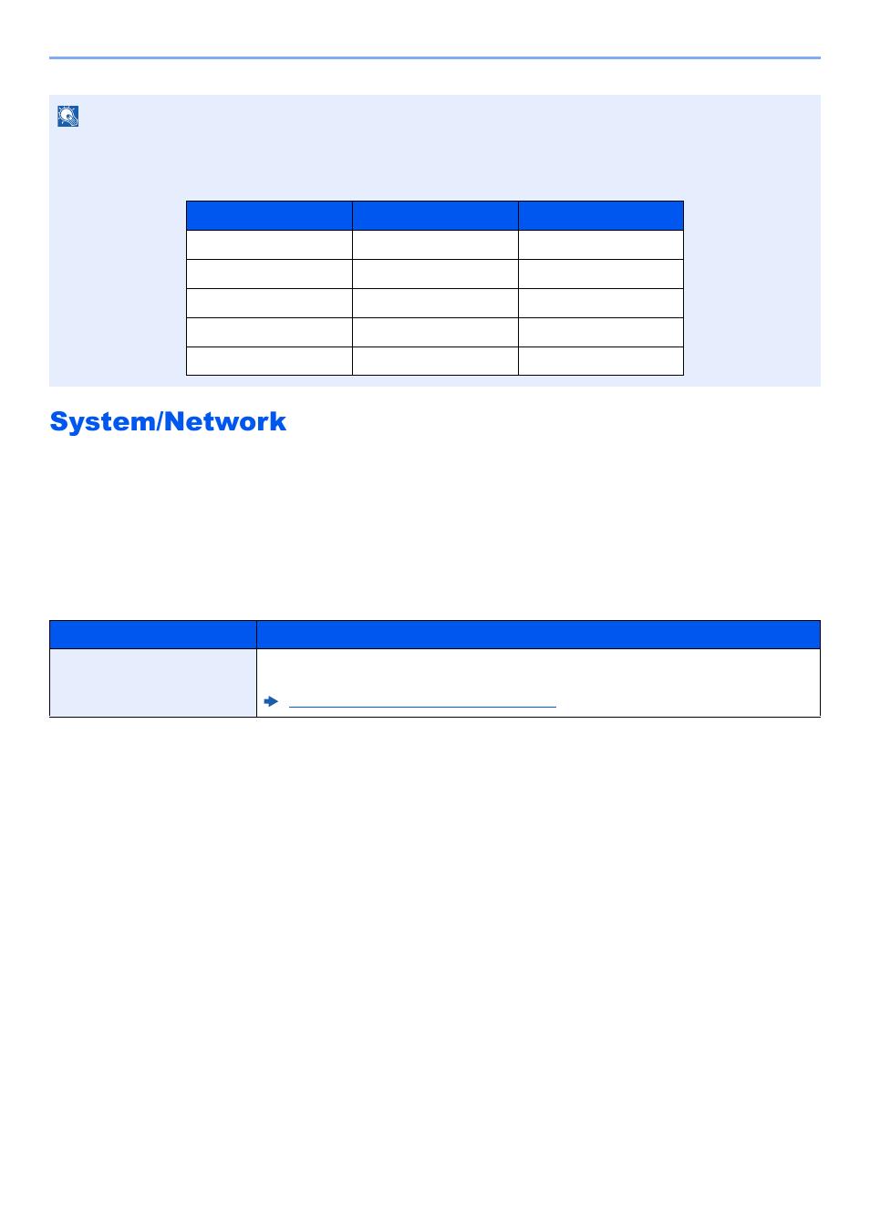 System/network, System/network -48, Network | Configures network settings | Kyocera TASKalfa 2552ci User Manual | Page 427 / 682