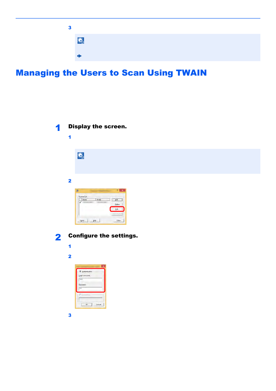 Managing the users to scan using twain, Managing the users to scan using twain -16 | Kyocera TASKalfa 2552ci User Manual | Page 471 / 682
