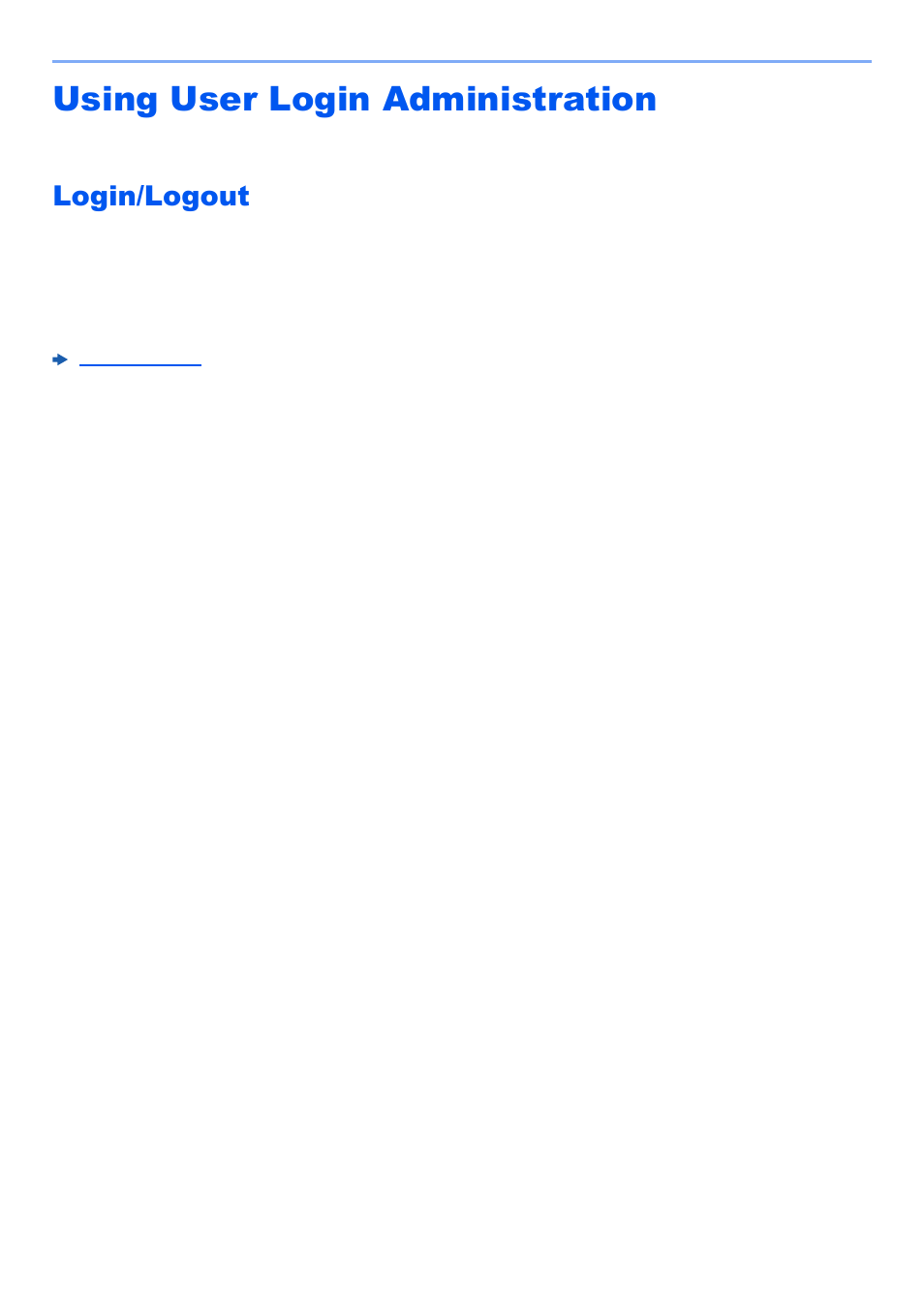 Using user login administration, Login/logout, Using user login administration -33 | Login/logout -33 | Kyocera TASKalfa 2552ci User Manual | Page 488 / 682