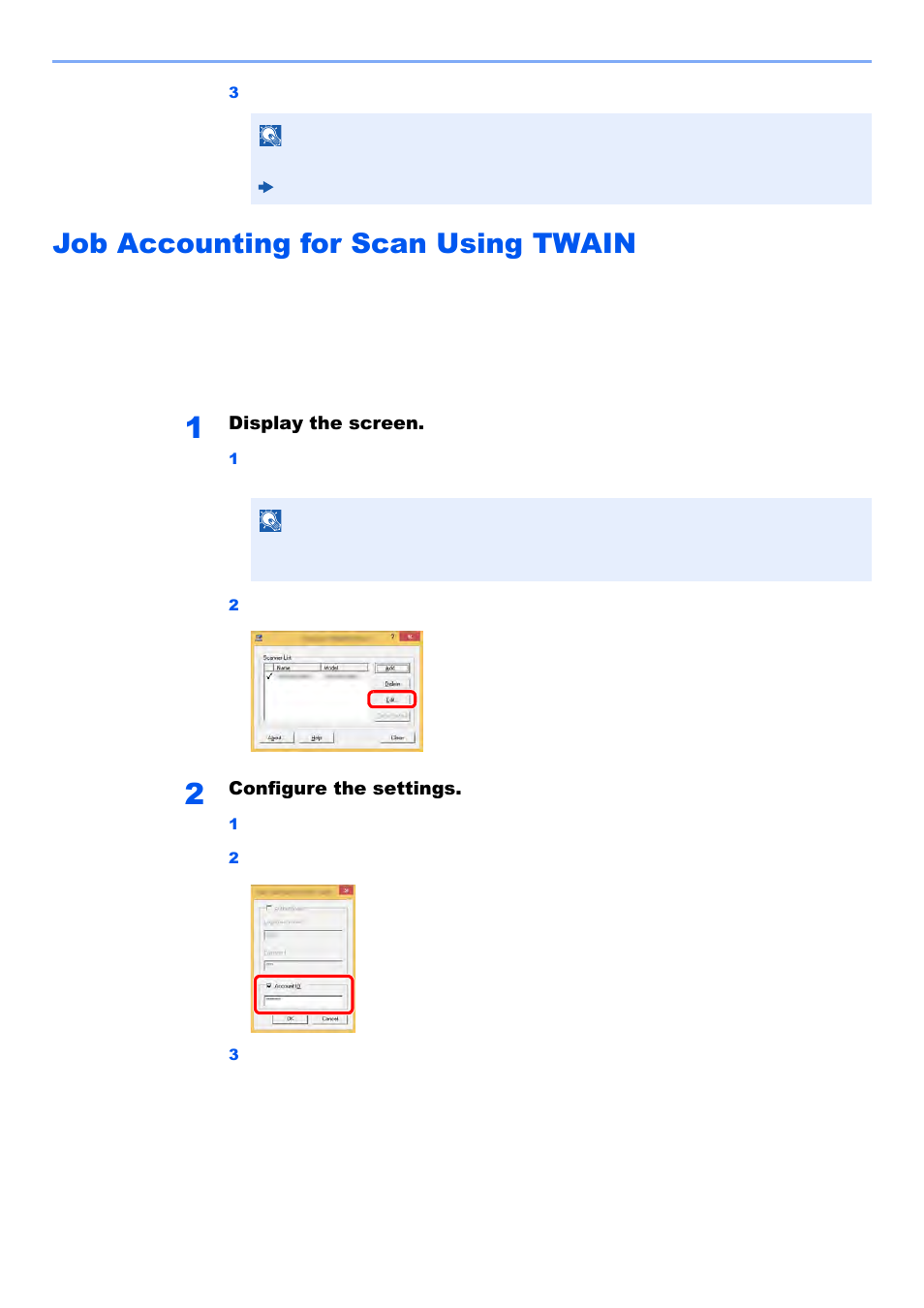 Job accounting for scan using twain, Job accounting for scan using twain -43 | Kyocera TASKalfa 2552ci User Manual | Page 498 / 682