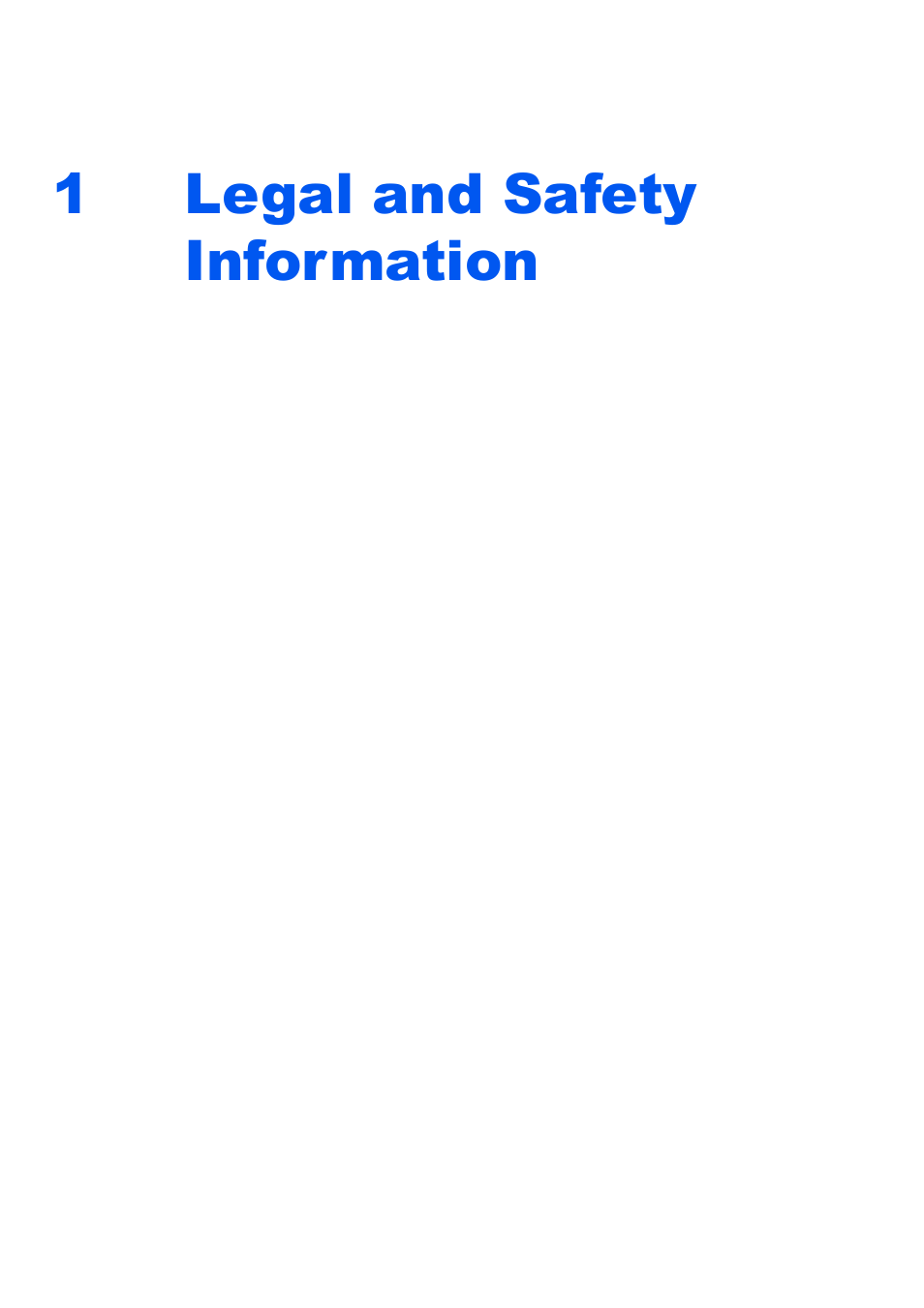 1 legal and safety information, Legal and safety information -1, Legal and safety information | 1legal and safety information | Kyocera TASKalfa 2552ci User Manual | Page 50 / 682