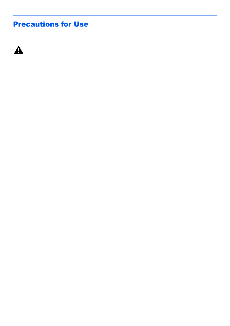 Precautions for use, Precautions for use -4, Caution | Kyocera TASKalfa 2552ci User Manual | Page 53 / 682