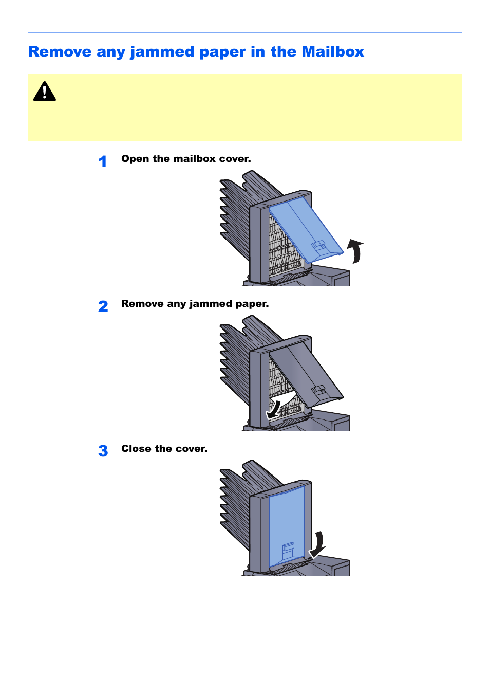 Remove any jammed paper in the mailbox, Remove any jammed paper in the mailbox -82 | Kyocera TASKalfa 2552ci User Manual | Page 593 / 682