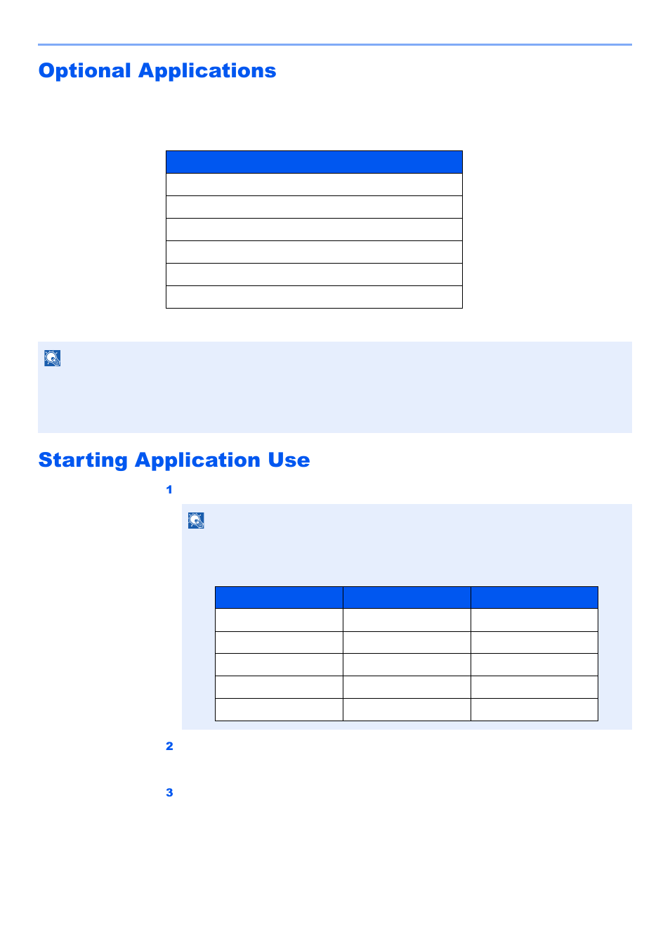 Optional applications, Starting application use | Kyocera TASKalfa 2552ci User Manual | Page 639 / 682