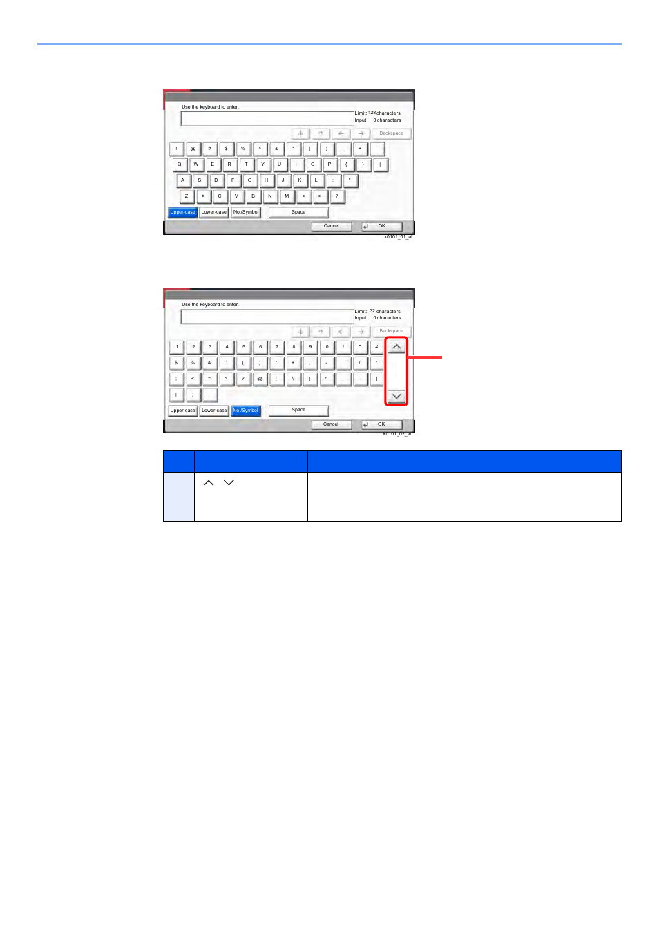 Appendix > character entry method | Kyocera TASKalfa 2552ci User Manual | Page 642 / 682