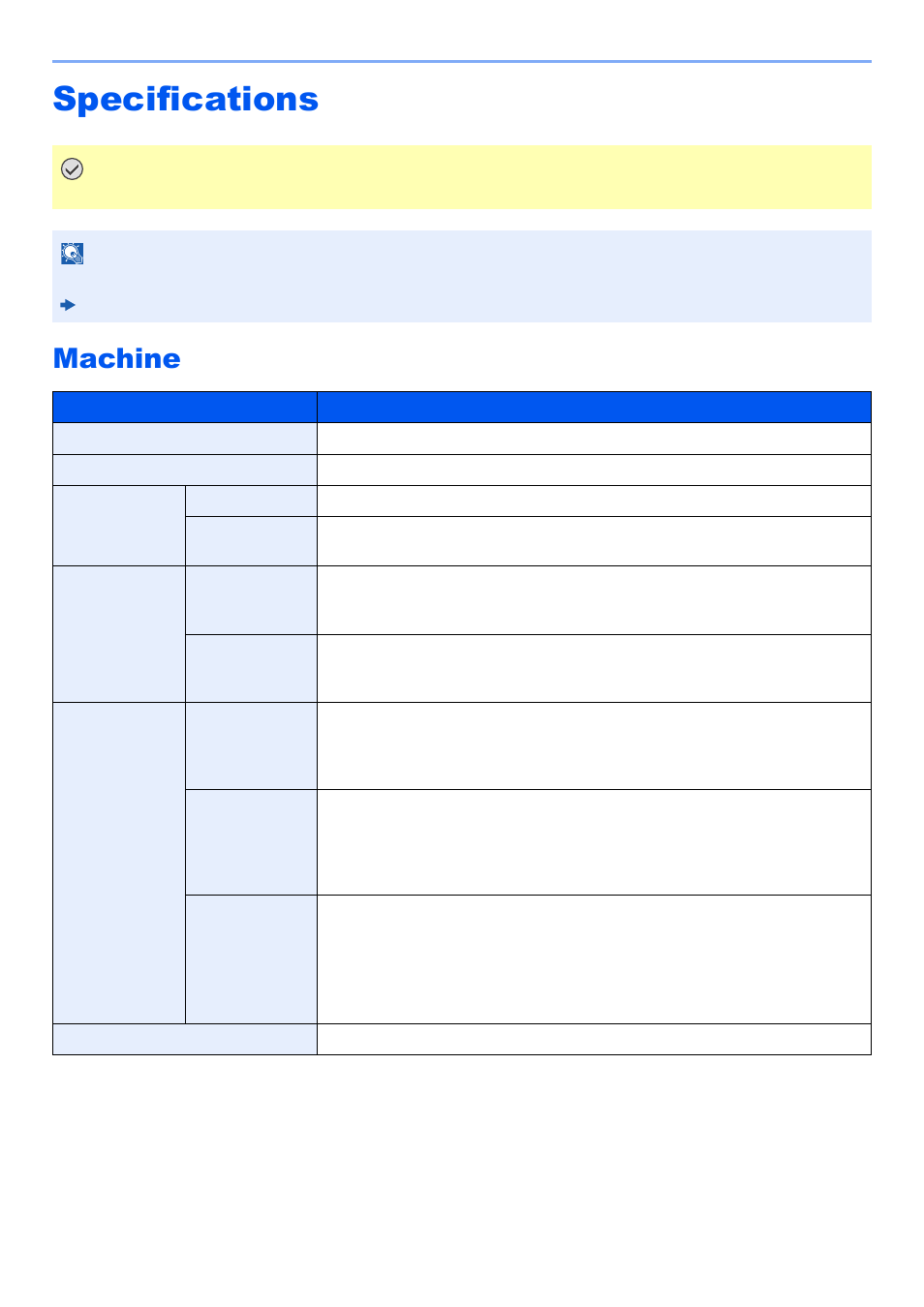 Specifications, Machine, Specifications -20 | Machine -20 | Kyocera TASKalfa 2552ci User Manual | Page 651 / 682